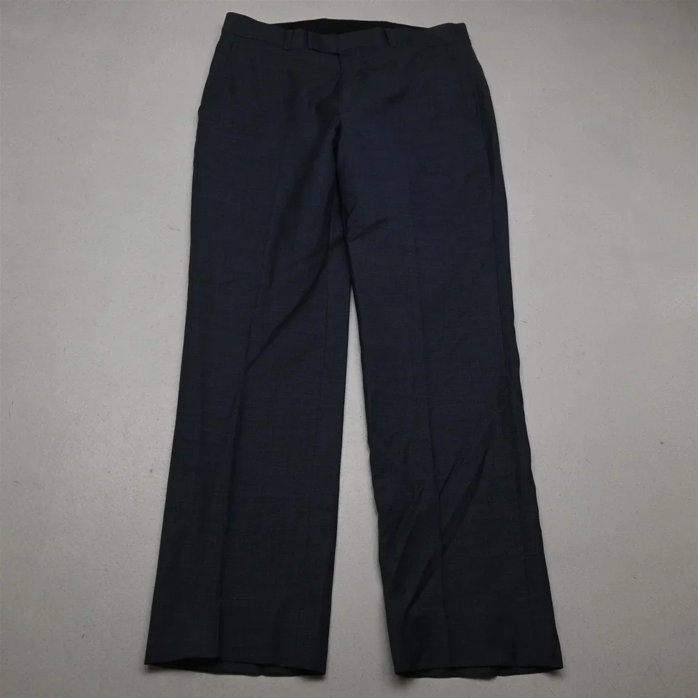 Kenneth Cole 37S 31x30 Blue 100% Wool Mens Jacket Pants Suit‎